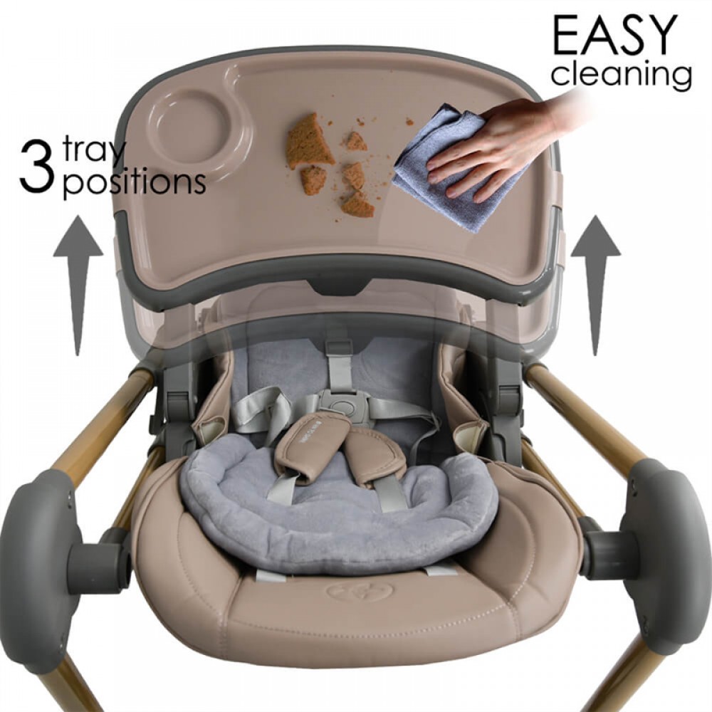 Κάθισμα Φαγητού Bebe Stars Nuovo 2in1 Mocha Κάθισμα Φαγητού Bebe Stars Nuovo 2in1 Mocha