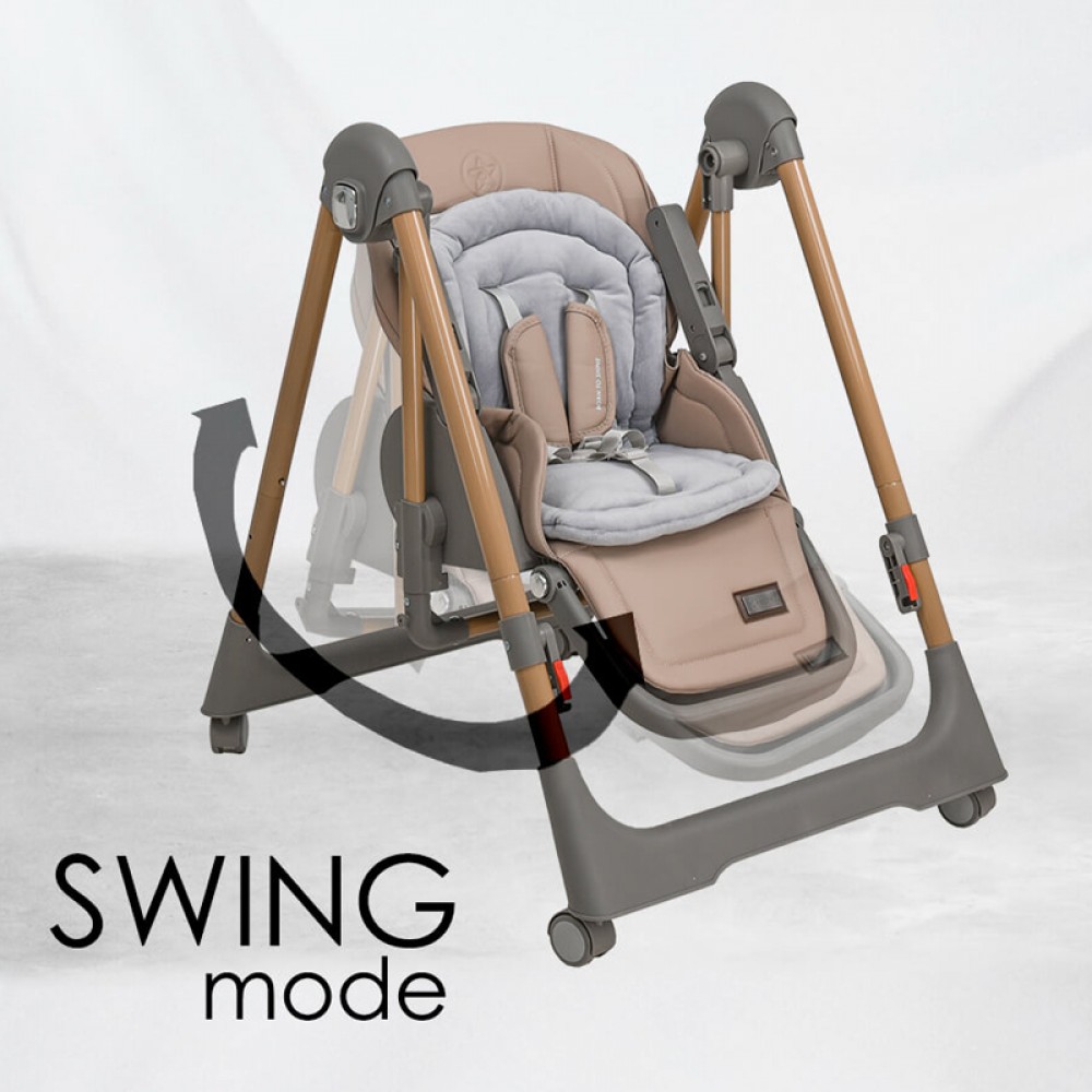 Κάθισμα Φαγητού Bebe Stars Nuovo 2in1 Mocha Κάθισμα Φαγητού Bebe Stars Nuovo 2in1 Mocha