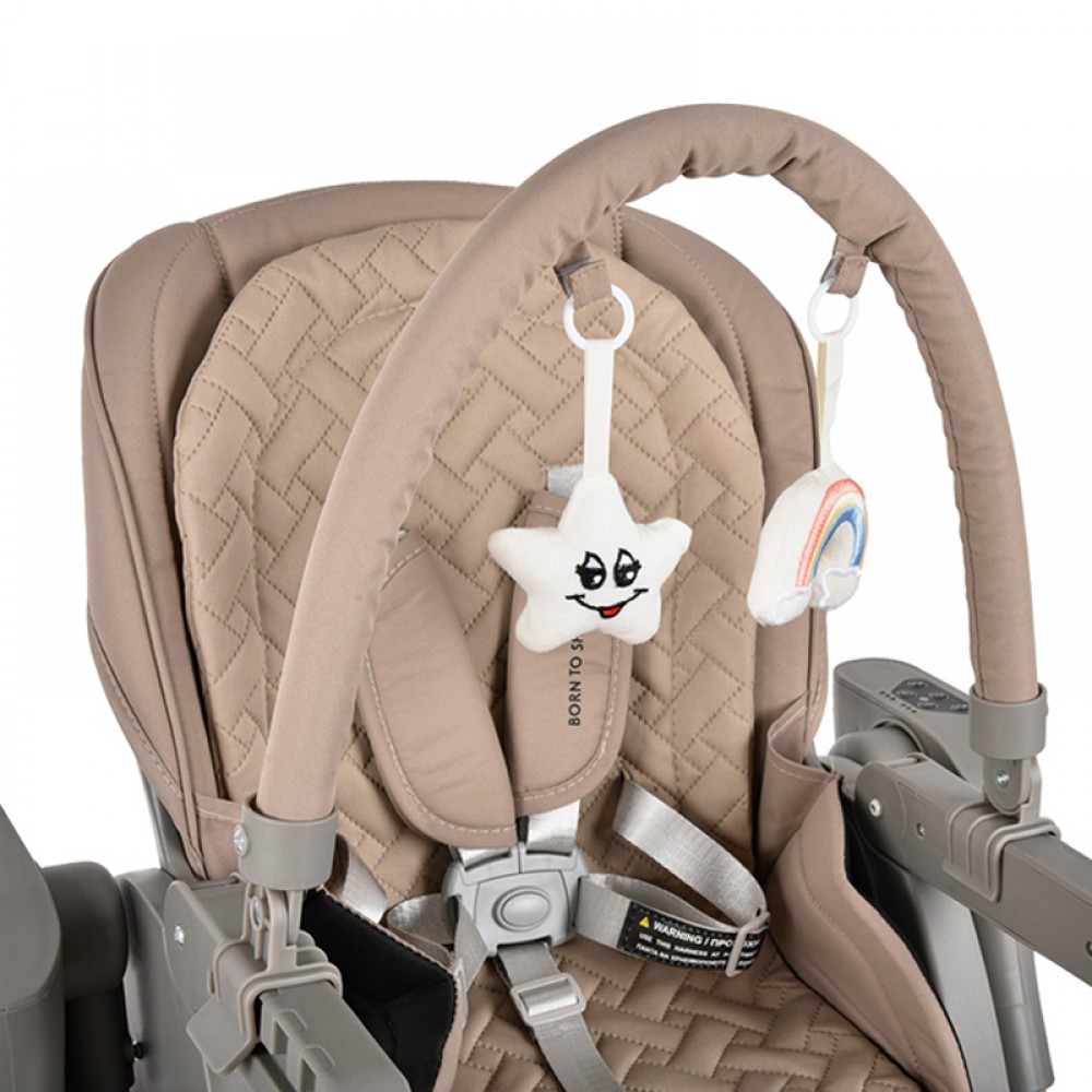 Κάθισμα Φαγητού - Κούνια Bebe Stars Serenna 2in1 Beige