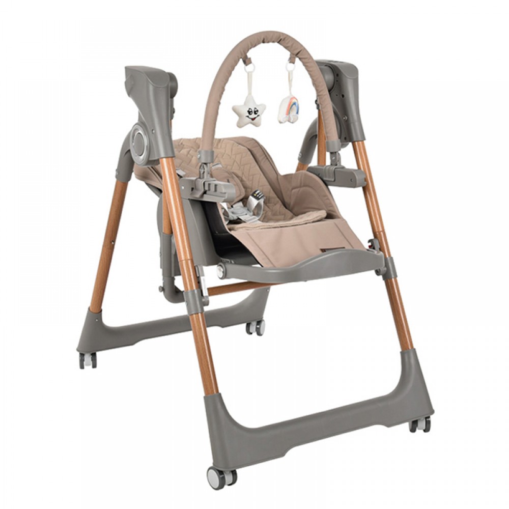 Κάθισμα Φαγητού - Κούνια Bebe Stars Serenna 2in1 Beige