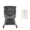 Λίκνο Bebe Stars Pearl Graphite Λίκνο Bebe Stars Pearl Graphite