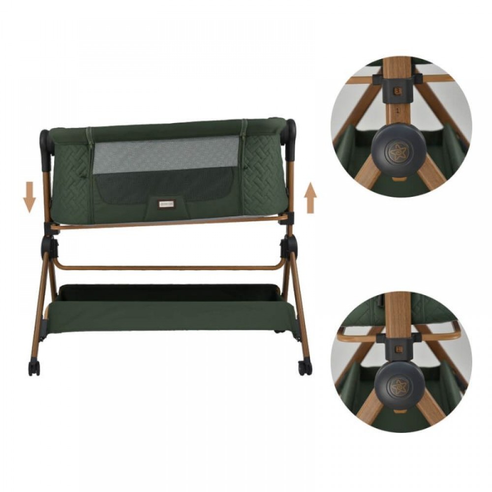 Λίκνο Bebe Stars Serenity 2in1 Forest Green Λίκνο Bebe Stars Serenity 2in1 Forest Green