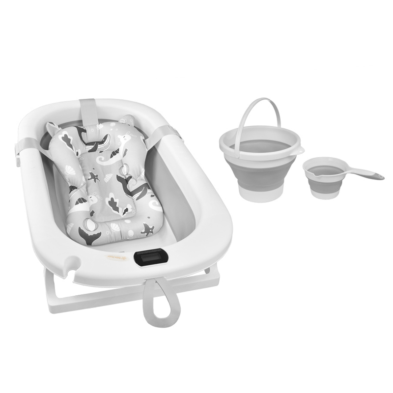 Πτυσσόμενη Μπανιέρα με Θερμόμετρο & Αξεσουάρ Bebe Stars Foldy