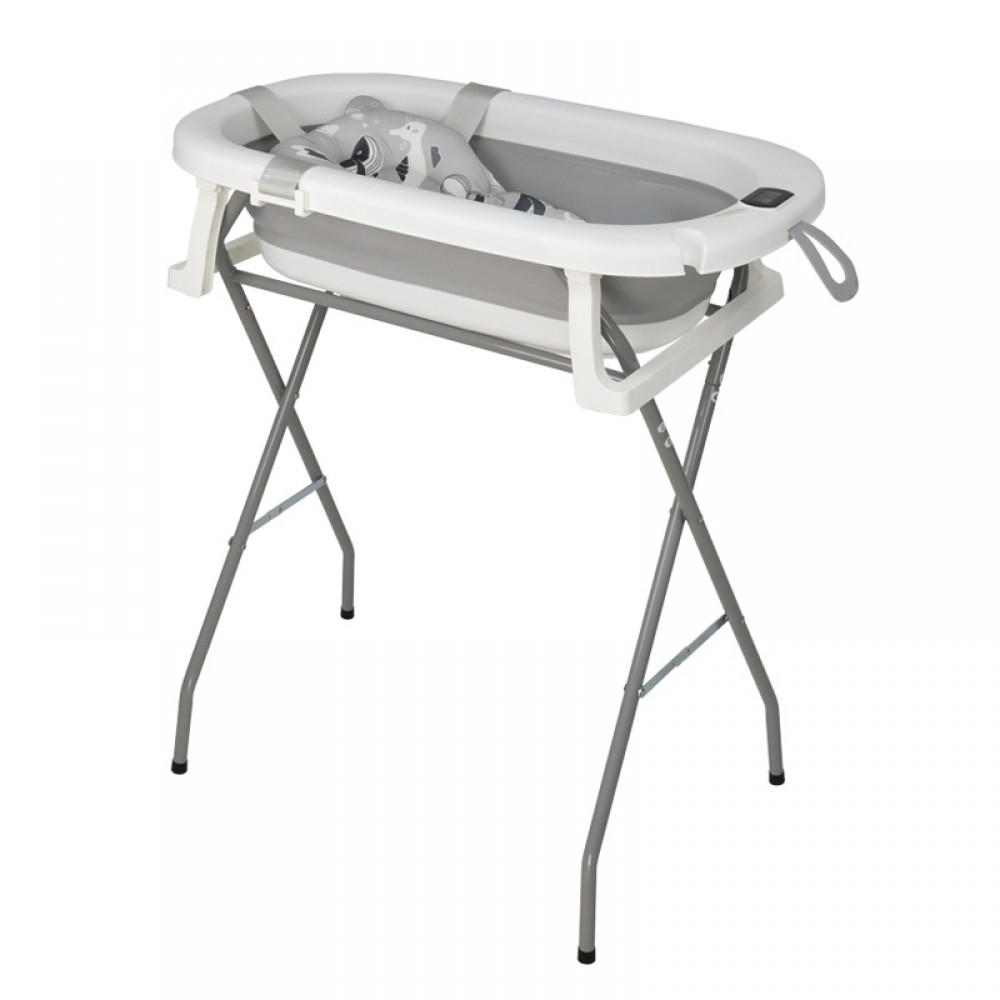 Πτυσσόμενη Μπανιέρα με Θερμόμετρο & Αξεσουάρ Bebe Stars Foldy