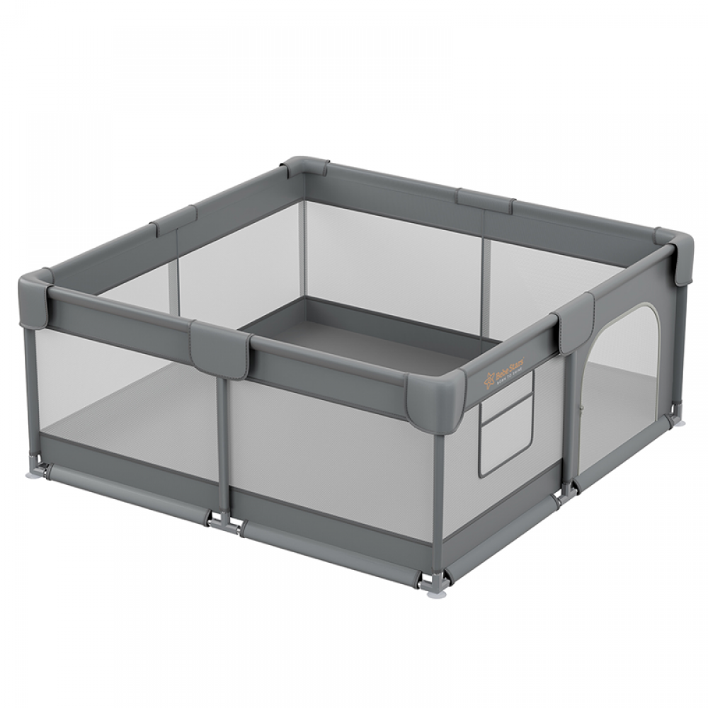 Παρκοκρέβατο Τετράγωνο Bebe Stars Playzen Grey (150x150cm) Παρκοκρέβατο Τετράγωνο Bebe Stars Playzen Grey (150x150cm)
