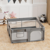 Παρκοκρέβατο Τετράγωνο Bebe Stars Playzen Grey (150x150cm) Παρκοκρέβατο Τετράγωνο Bebe Stars Playzen Grey (150x150cm)
