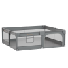 Παρκοκρέβατο Ορθογώνιο Bebe Stars Playzen Grey (180x200cm) Παρκοκρέβατο Ορθογώνιο Bebe Stars Playzen Grey (180x200cm)