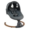 Ηλεκτρική Κούνια Ρηλάξ Bebe Stars Fluffy Smoked Grey