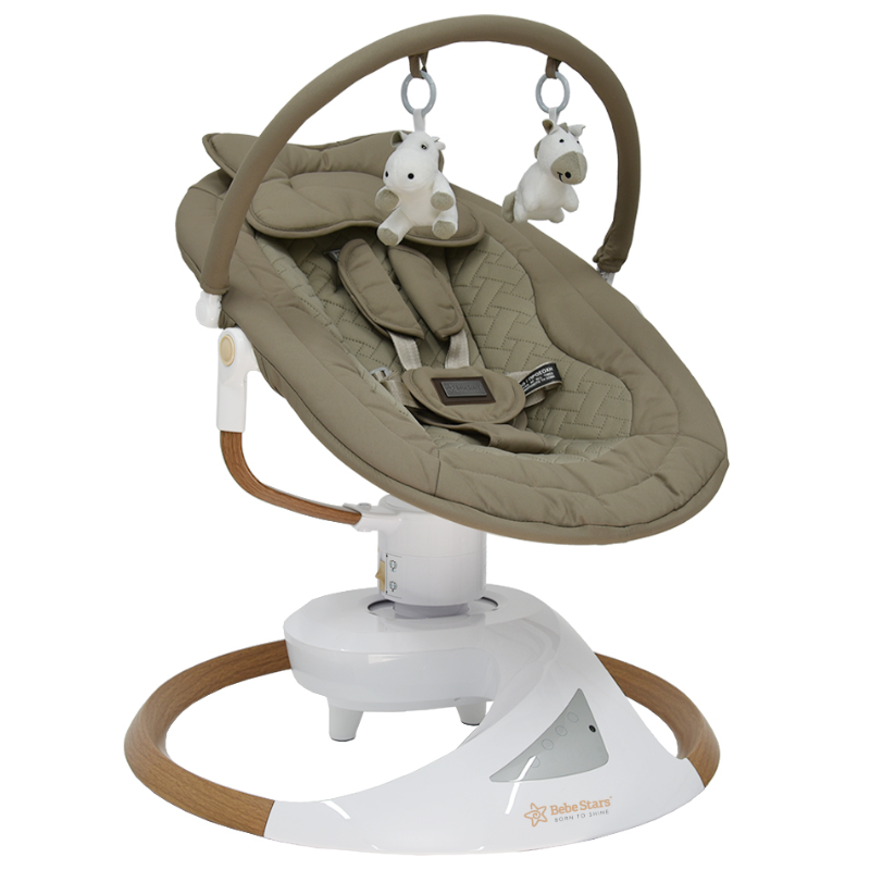 Ηλεκτρική Κούνια Ρηλάξ Bebe Stars Snuggle Natural Beige