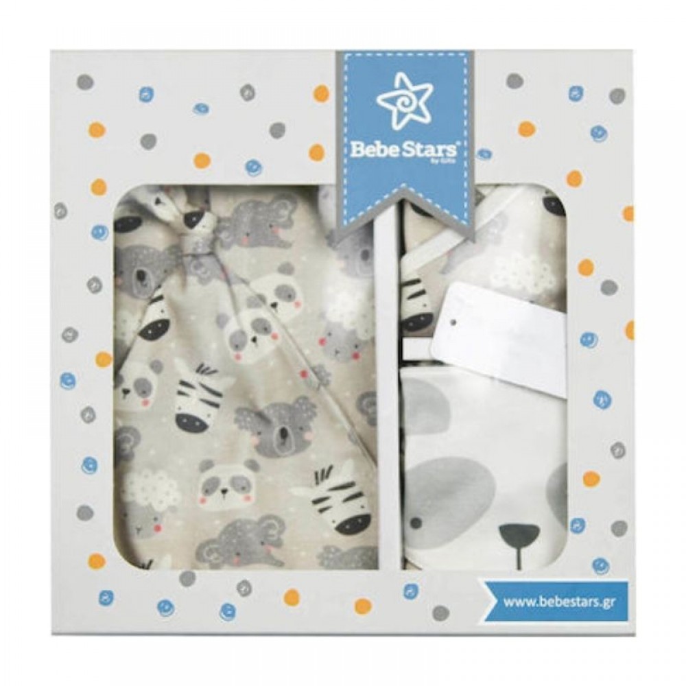 Σετ Δώρου Bebe Stars Panda 6-9m (5τεμ.)