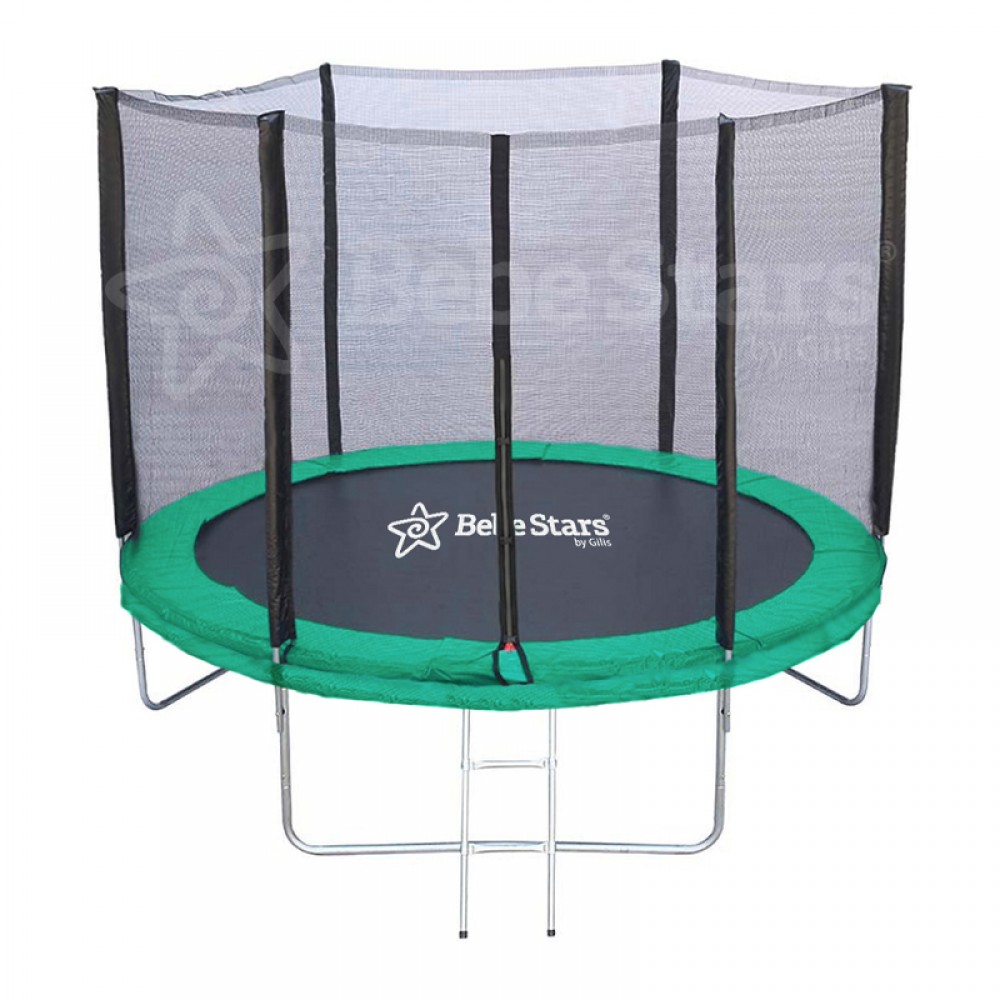 Τραμπολίνο με δίχτυ Bebe Stars 183cm Green