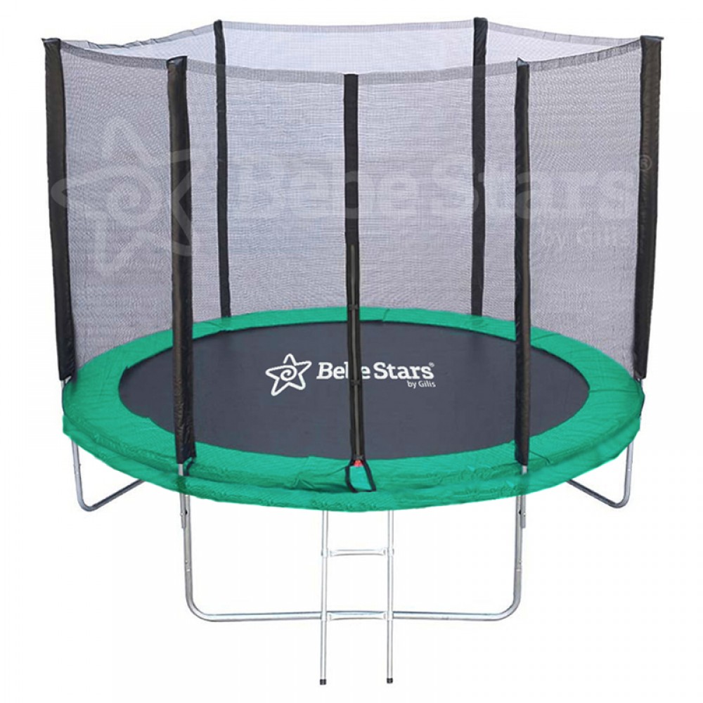 Τραμπολίνο με δίχτυ Bebe Stars 245cm Green