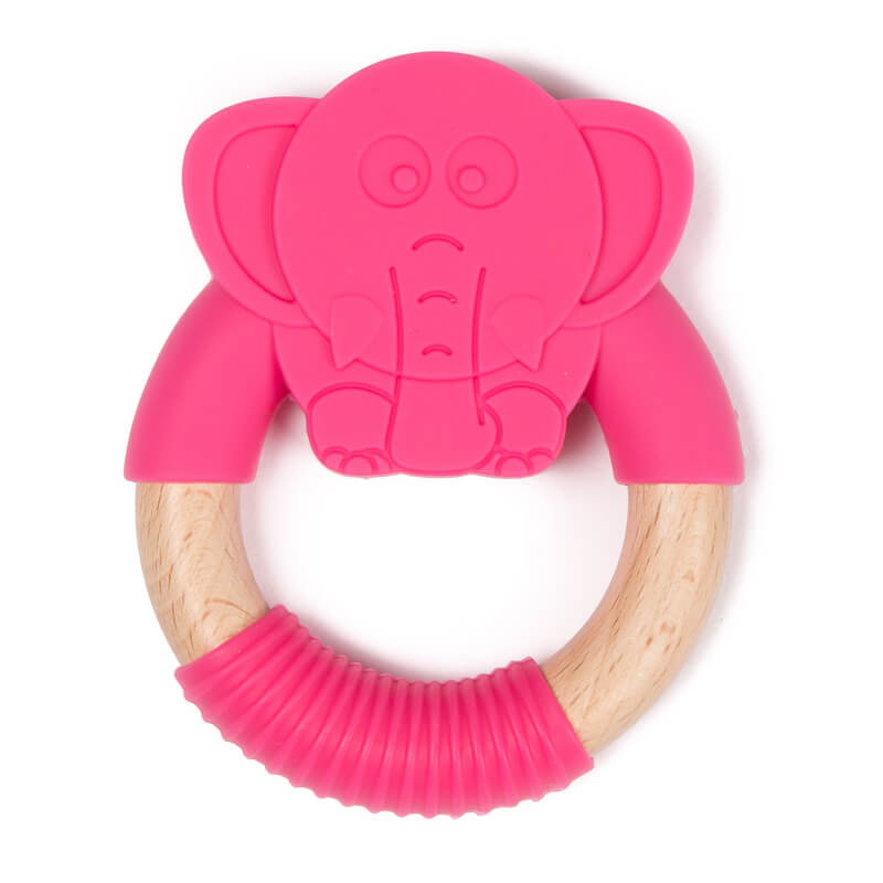 Μασητικό Bo Jungle B-Wood Pink Elephant