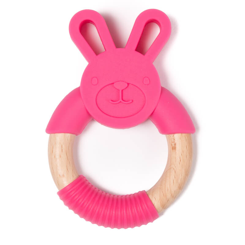 Μασητικό Bo Jungle B-Wood Pink Rabbit