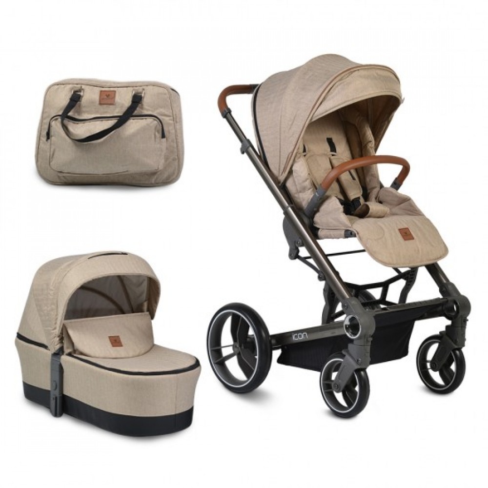 Πολυκαρότσι Cangaroo Icon 2 in 1 Beige 