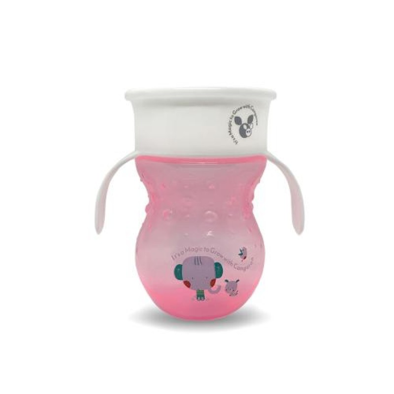 Εκπαιδευτικό Κύπελλο με λαβές 360° Cangaroo Magic Cup 270ml Pink