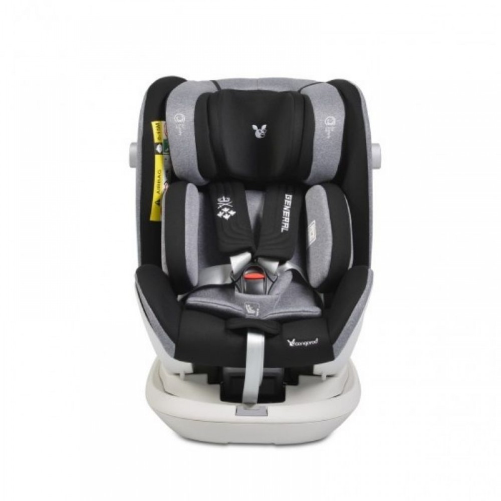 Κάθισμα Αυτοκινήτου Cangaroo General Isofix 360° (0-36kg) Dark Grey