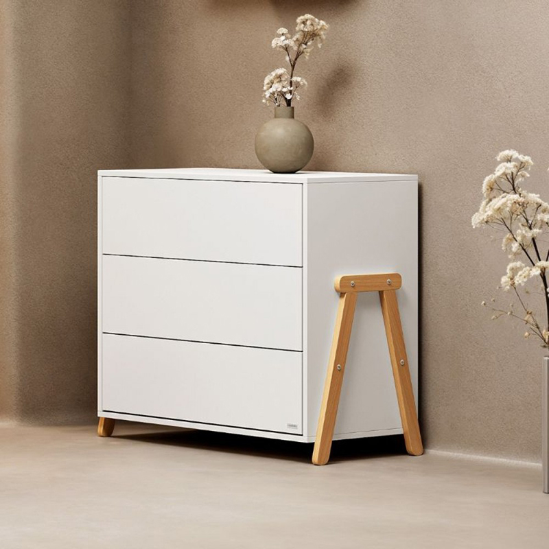 Συρταριέρα με 3 συρτάρια Casababy Palmer White