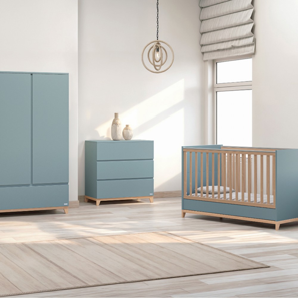 Βρεφικό Κρεβάτι & Συρταριέρα Casababy Zoom Ocean