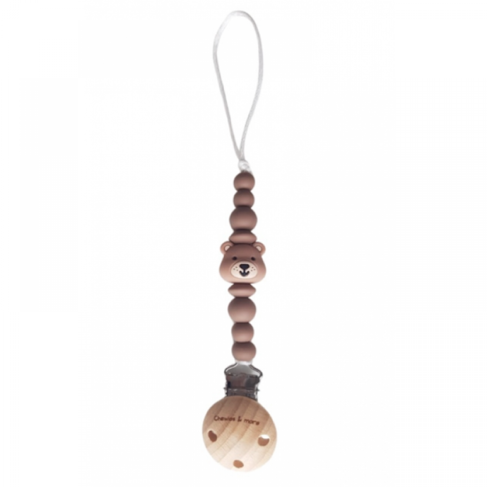 Κλιπ Πιπίλας Chewies & More Bear Brown Κλιπ Πιπίλας Chewies & More Bear Brown