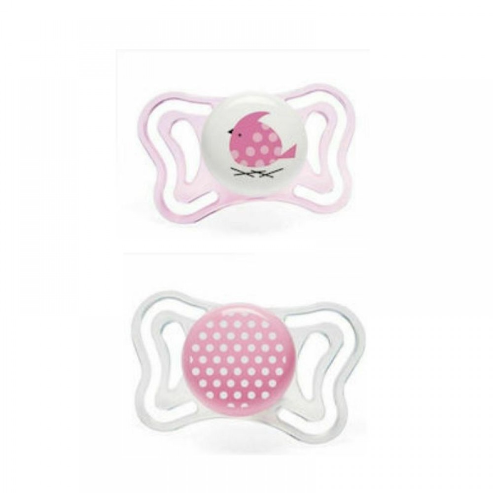 Πιπίλα σιλικόνης Chicco Physio Light Ροζ 2-6m (2τεμ.)