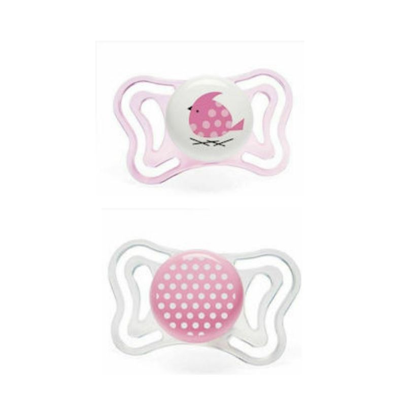 Πιπίλα σιλικόνης Chicco Physio Light Ροζ 2-6m (2τεμ.)