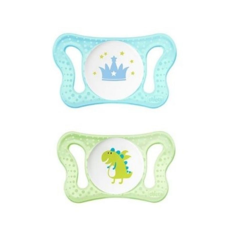 Πιπίλα σιλικόνης Chicco Physio Micro Μπλε 0-2m (2τεμ.)