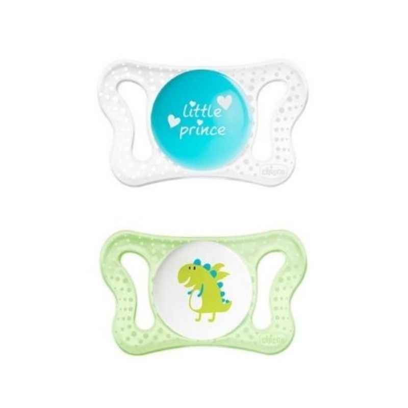 Πιπίλα σιλικόνης Chicco Physio Micro Μπλε 0-2m (2τεμ.)