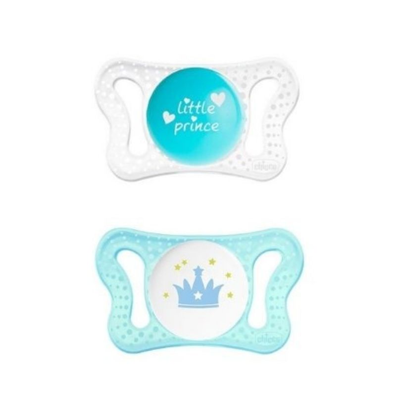 Πιπίλα σιλικόνης Chicco Physio Micro Μπλε 0-2m (2τεμ.)