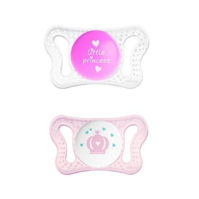 Πιπίλα σιλικόνης Chicco Physio Micro Ροζ 0-2m (2τεμ.)