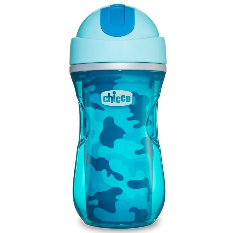 Παγουρίνο Chicco Sport Cup με Καλαμάκι Μπλε 266ml 14m+ 
