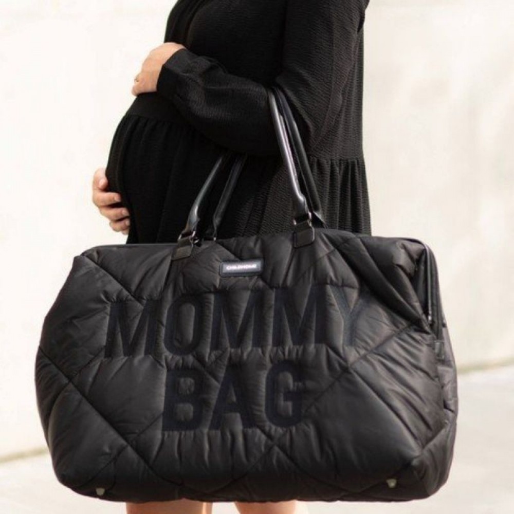 Τσάντα αλλαγής Childhome Mommy Bag Big Puffered Black