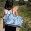 Τσάντα Childhome Mommy Bag Stripes Electric Blue/Light Blue