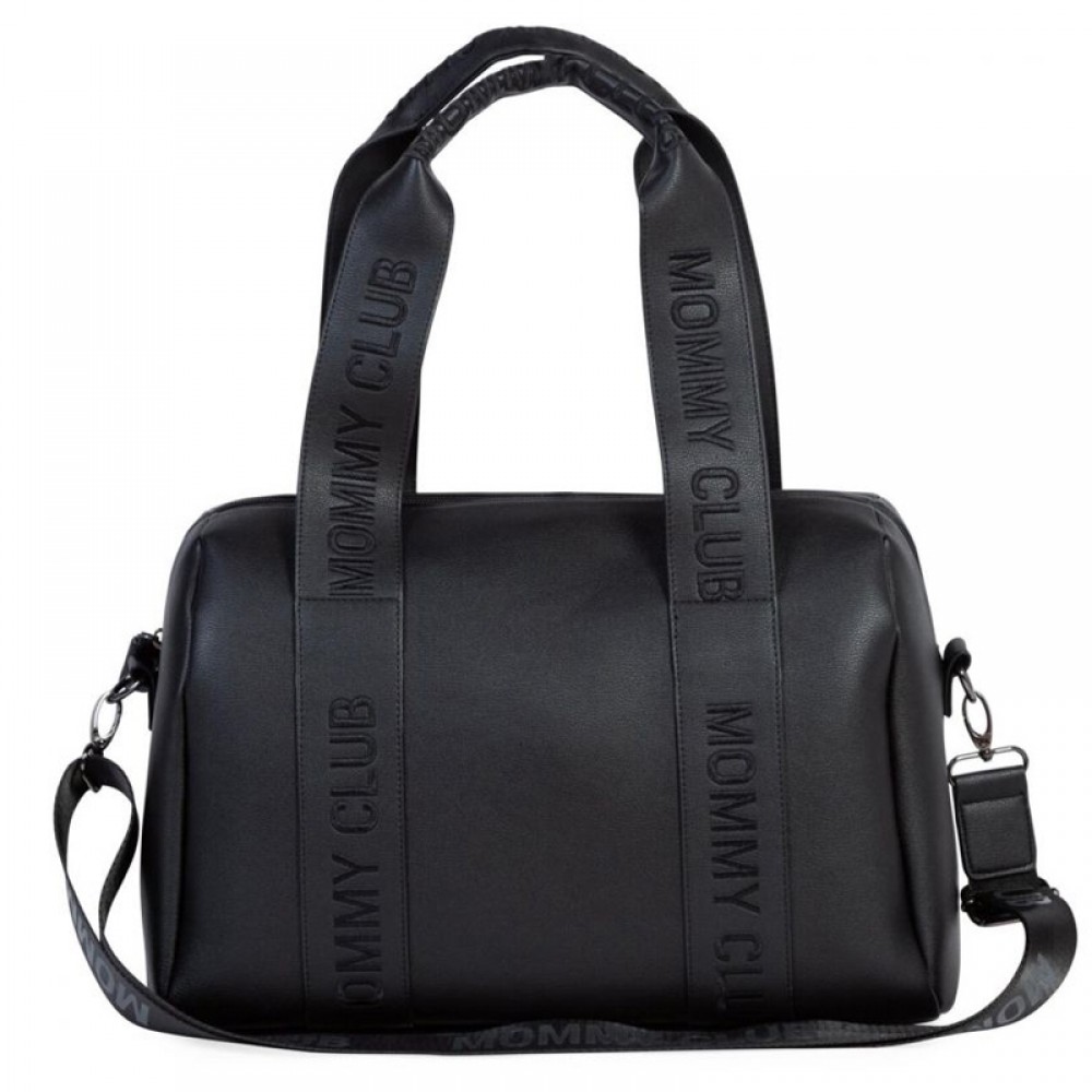 Τσάντα Childhome Mommy Club Signature Leather Black