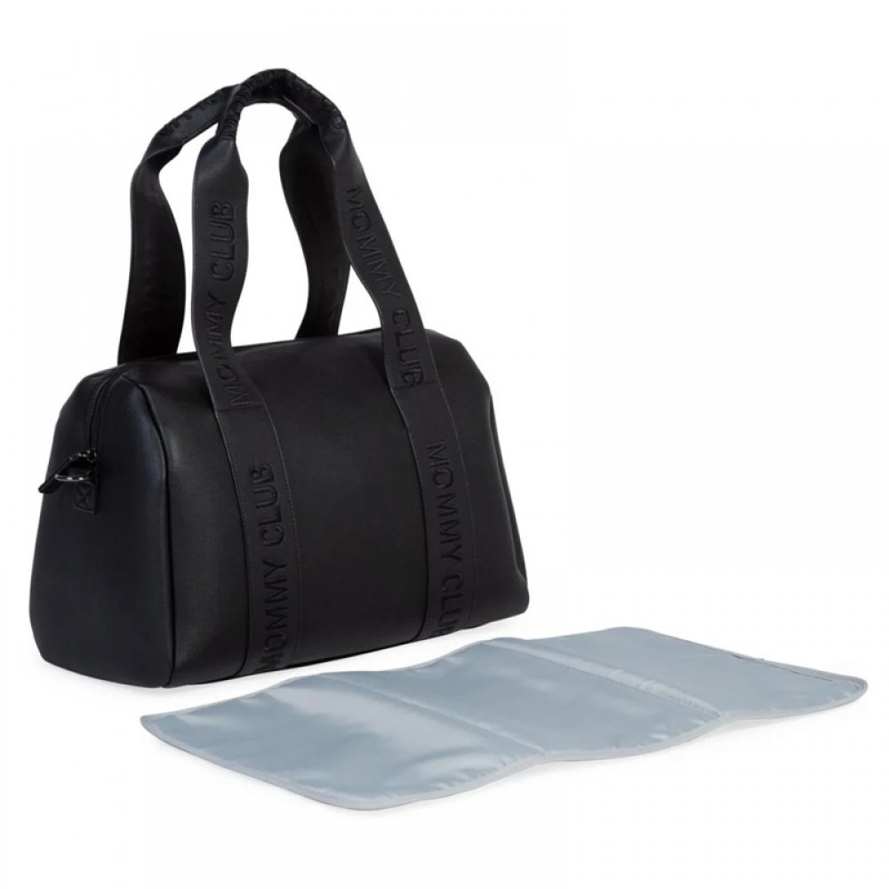 Τσάντα Childhome Mommy Club Signature Leather Black