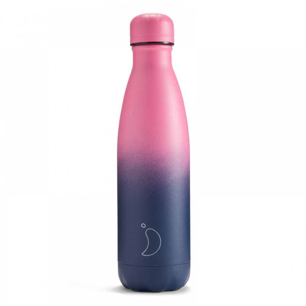 Θερμός Chilly's Original Bottle Gradient Granite Pink Navy 500ml 