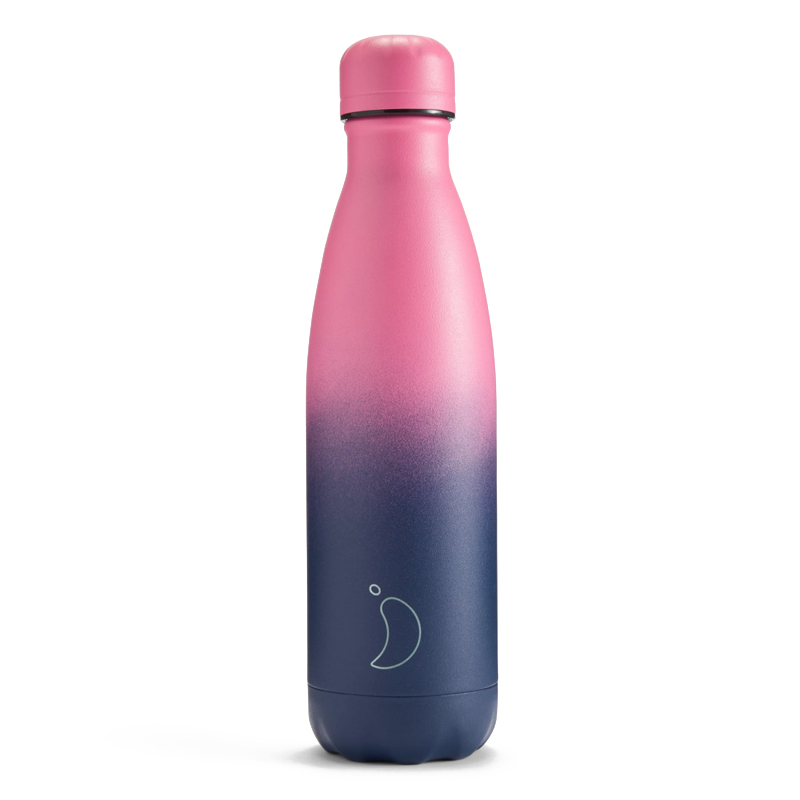 Θερμός Chilly's Original Bottle Gradient Granite Pink Navy 500ml 