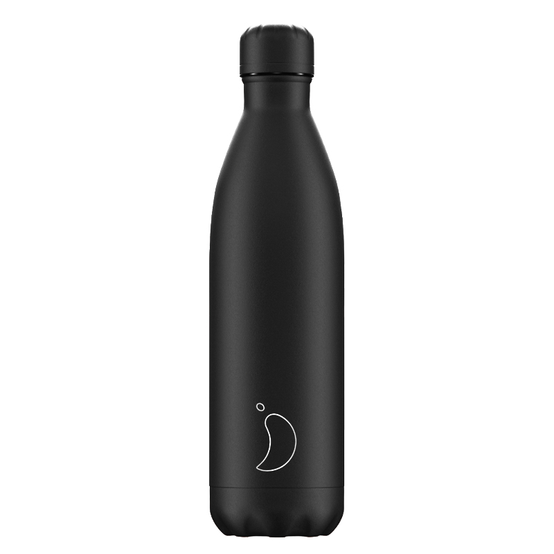 Θερμός Chilly's All Black 750ml