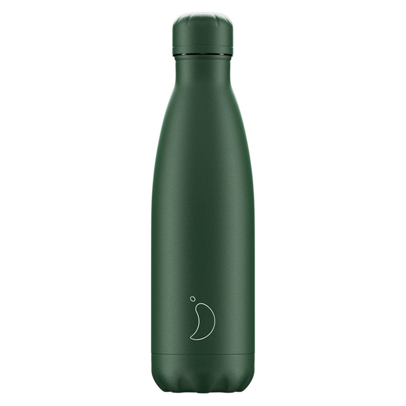 Θερμός Chilly's All Matte Green 500ml