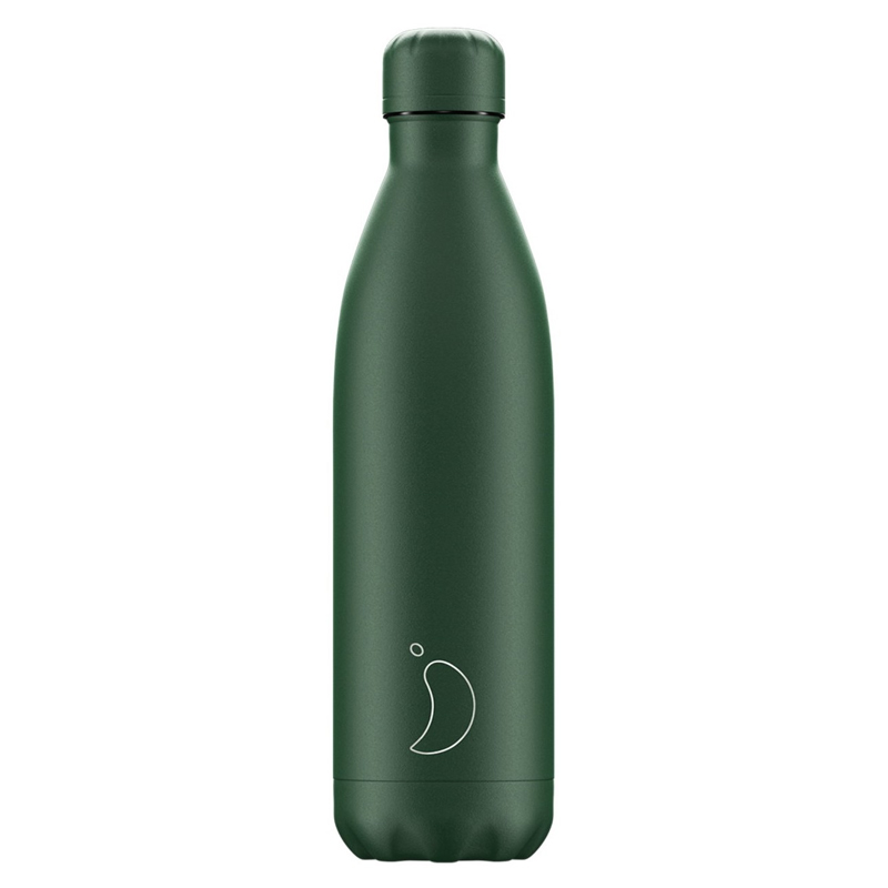 Θερμός Chilly's All Matte Green 750ml