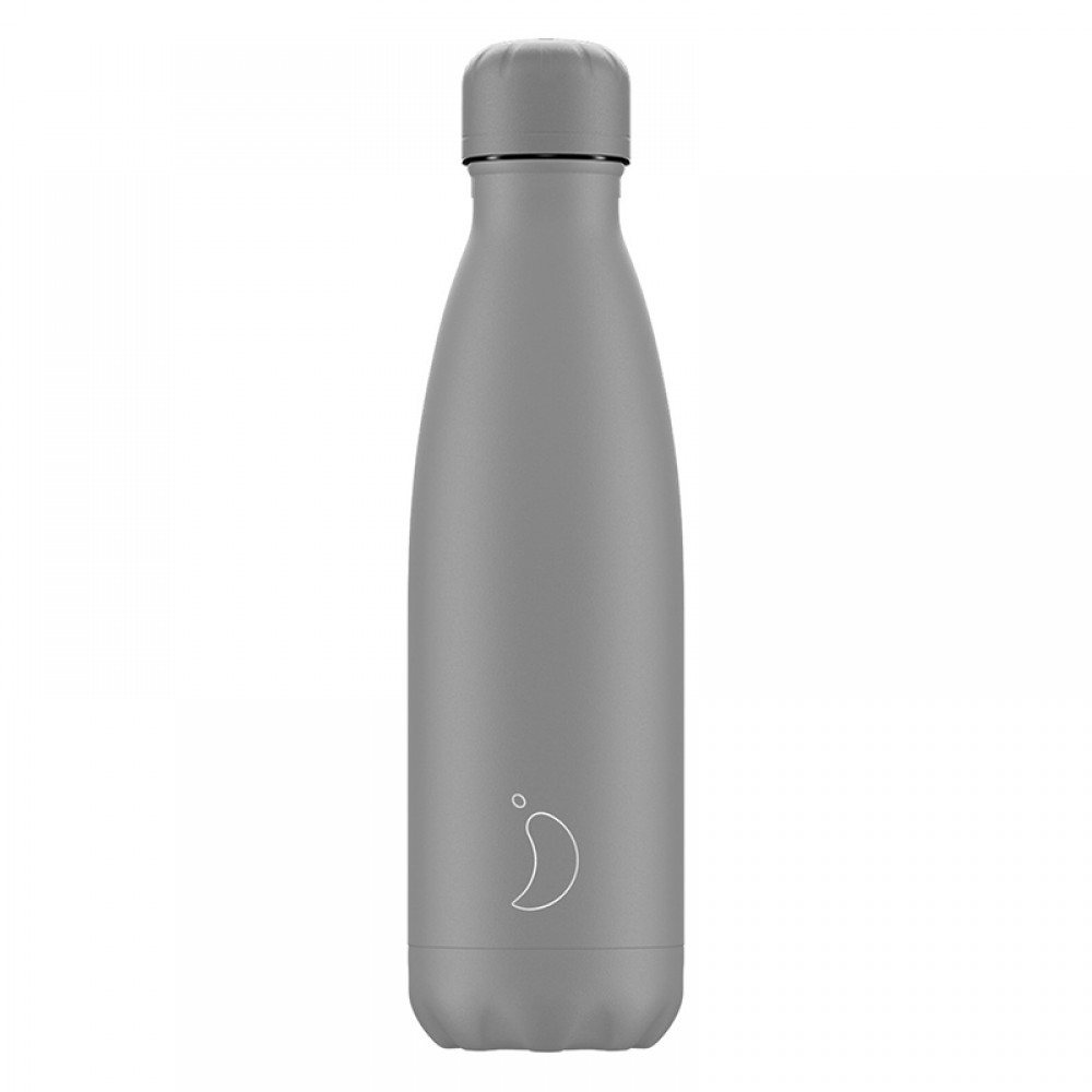 Θερμός Chilly's All Matte Grey 500ml