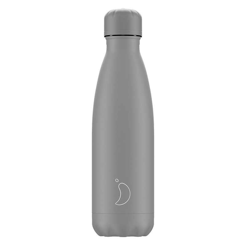 Θερμός Chilly's All Matte Grey 500ml