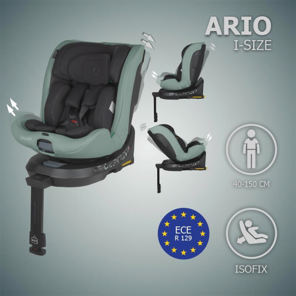 Κάθισμα Αυτοκινήτου Coccolle Ario i-SIZE 40-150cm Forest Sage