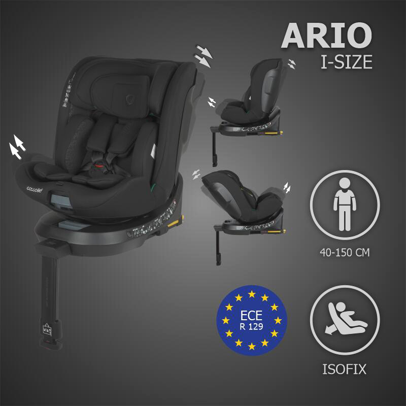 Κάθισμα Αυτοκινήτου Coccolle Ario i-SIZE 40-150cm Midnight Black
