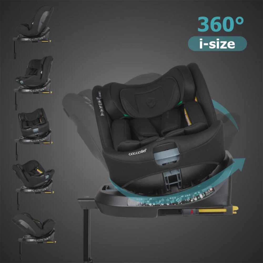 Κάθισμα Αυτοκινήτου Coccolle Ario i-SIZE 40-150cm Midnight Black