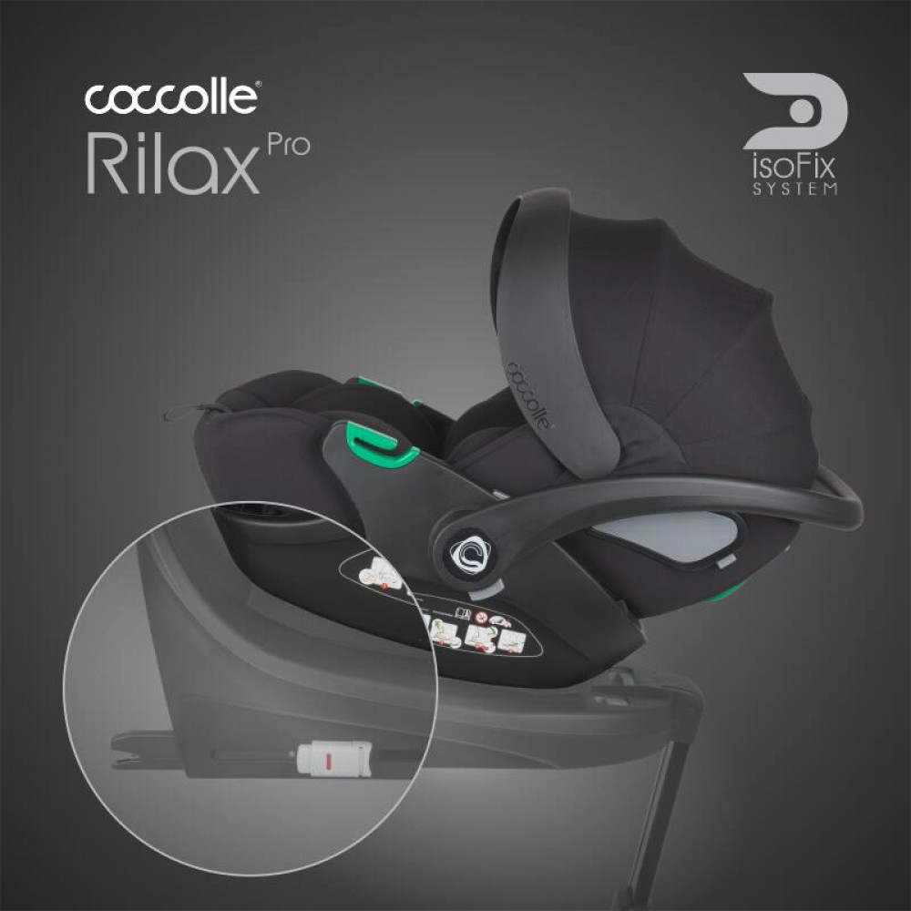 Κάθισμα Αυτοκινήτου Coccolle Rilax i-SIZE 40-75cm Black
