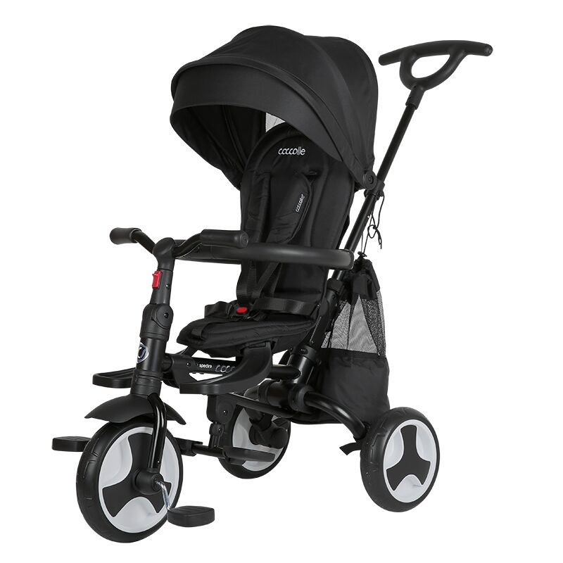 Τρίκυκλο Αναδιπλούμενο Ποδήλατο Smart Baby Coccolle Spectra Plus Jet Black 