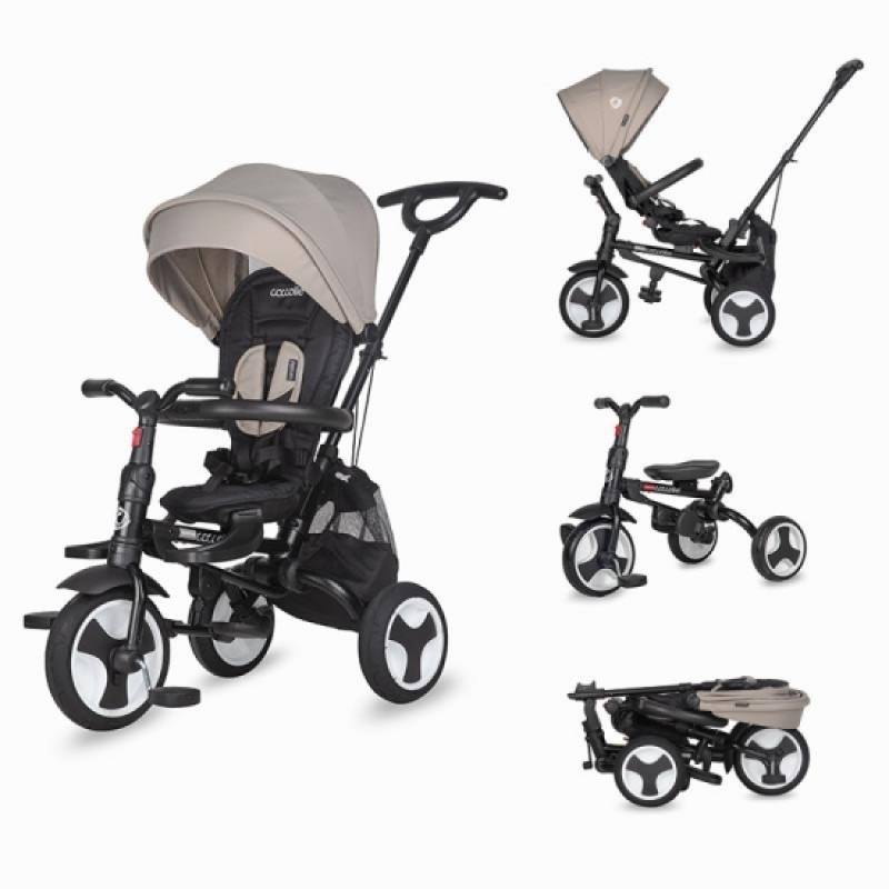 Τρίκυκλο Αναδιπλούμενο Ποδήλατο Smart Baby Coccolle Spectra Plus GreyStone