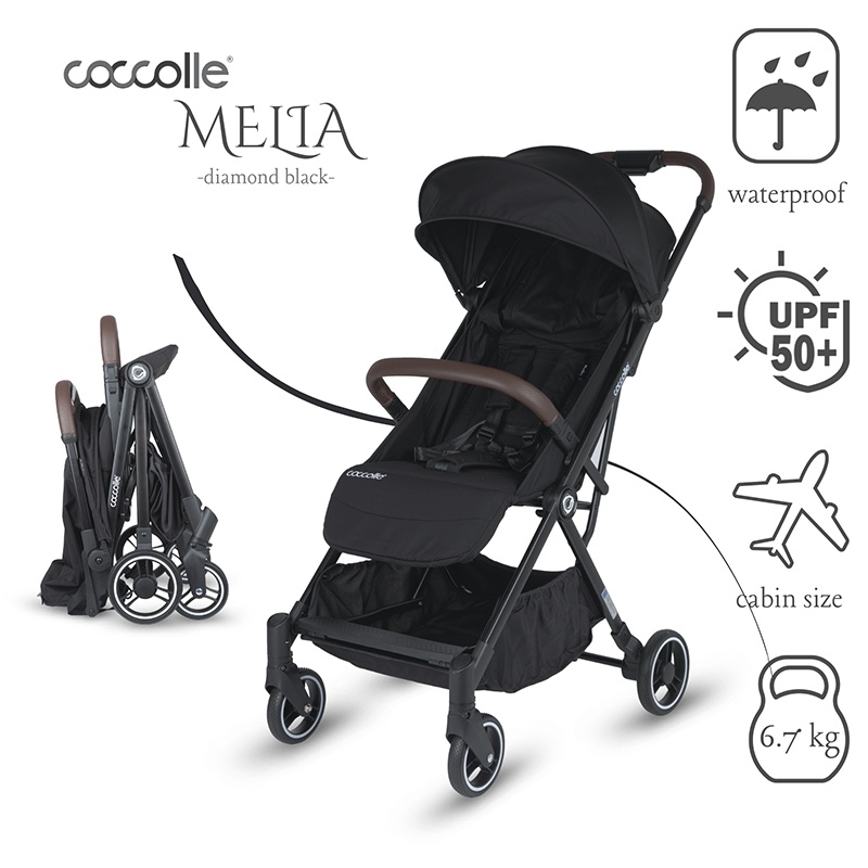 Καρότσι Autofold Sport Stroller Coccolle Melia Diamond Βlack