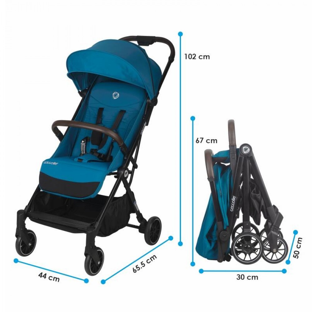 Παιδικό Καρότσι Autofold Sport Stroller Smart Baby Coccolle Melia Deep Turquoise